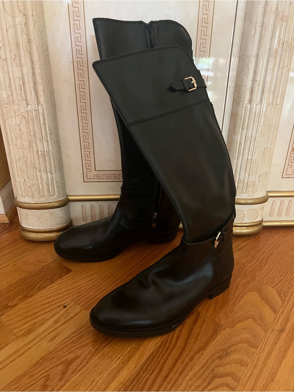 Enzo Angiolini Black Women's Tall Riding Boots